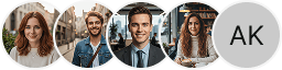 Multiple investor profile avatars on Garuda Kapitalo trading review block